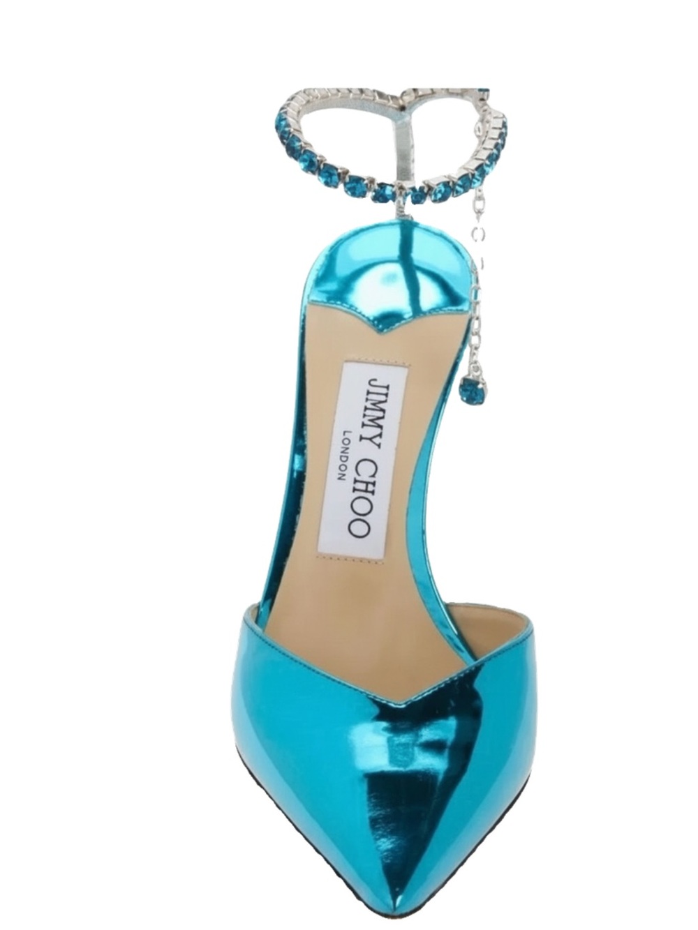 🛍️ Jimmy Choo Authentic Saeda Crystal Stilettos- Malibu Mix